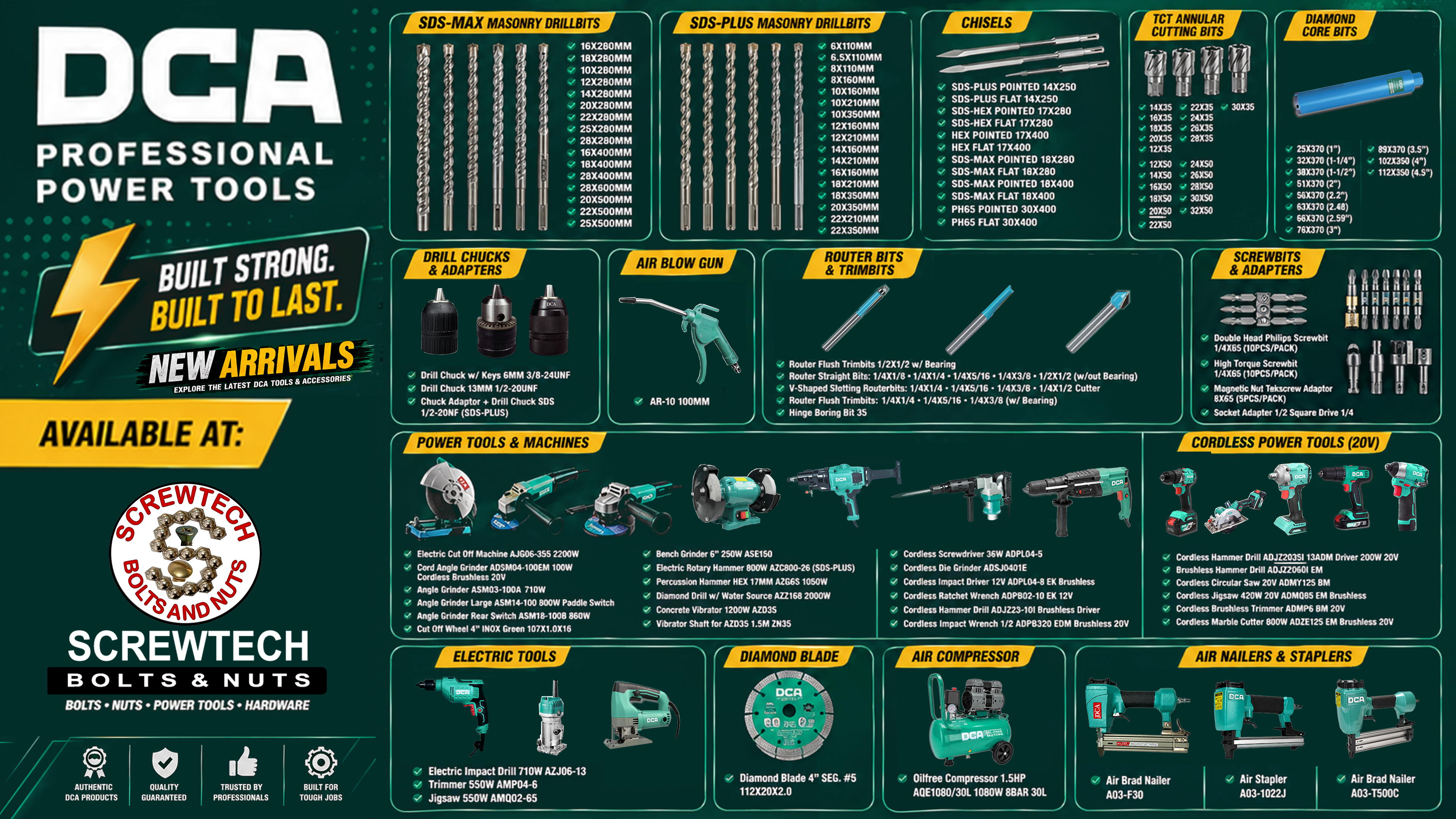 DCA Professional Power Tools::DCA Professional Power Tools