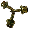 ss 304 g12 crown bolt self tapping screw gold