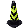warning device traffic cone square