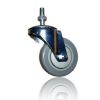 gray vc industrial caster w nut for shipping trolley